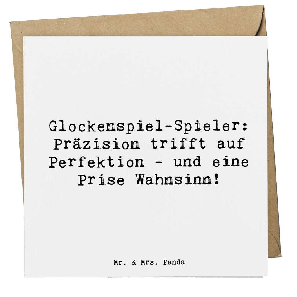 Deluxe Karte Spruch Glockenspiel Kultur Geburtstagskarte, Grußkarte, Klappkarte, Hochwertige Grußkarte, Einladungskarte, Hochzeitskarte, Hochwertige Klappkarte, Glückwunschkarte, Karte, Instrumente, Geschenke Musiker, Musikliebhaber