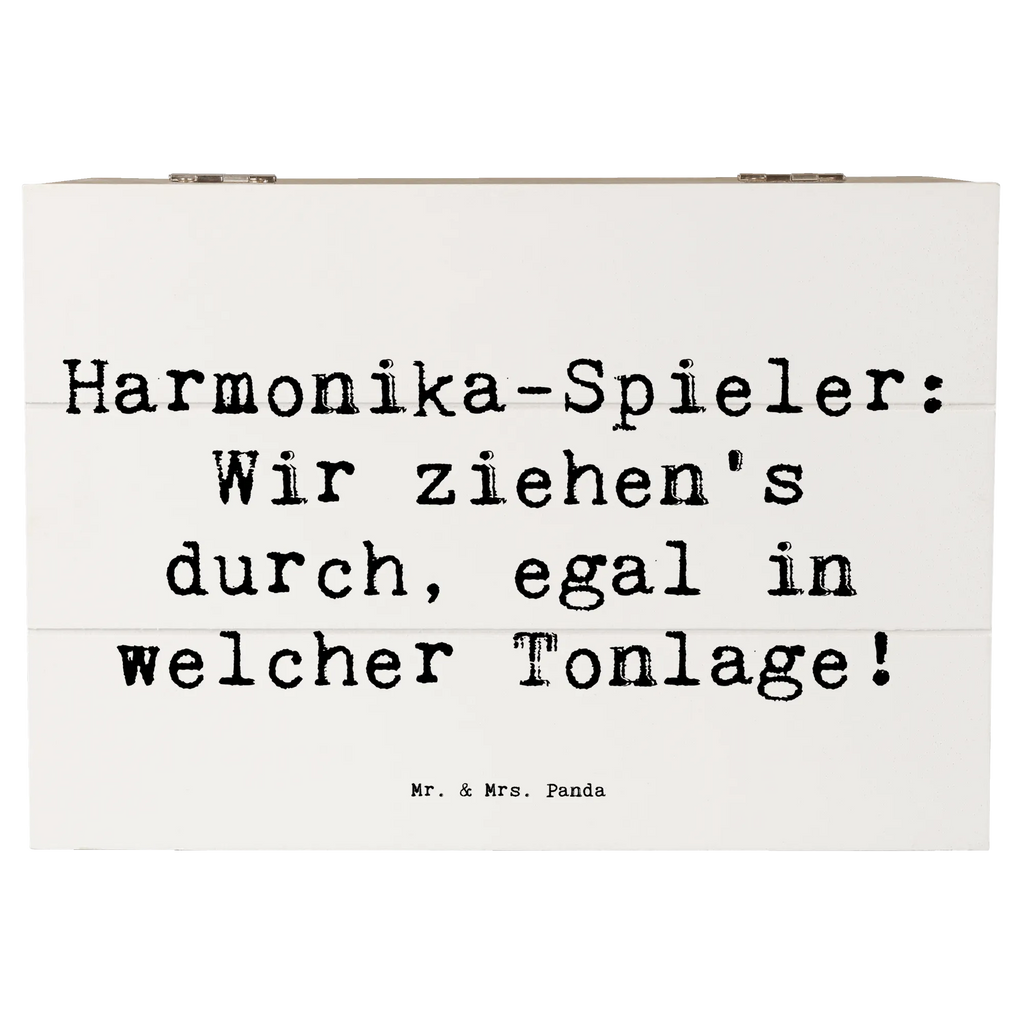 Holzkiste Spruch Harmonika Spieler Erinnerungskiste, Holzkiste, Geschenkbox, Schatulle, Dekokiste, Geschenkdose, Kiste, XXL, Schatzkiste, Aufbewahrungsbox, Erinnerungsbox, Truhe, Instrumente, Geschenke Musiker, Musikliebhaber