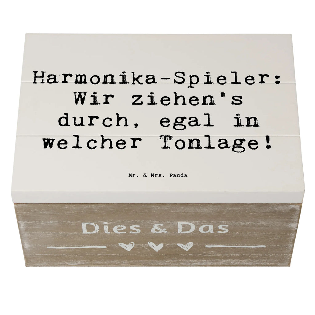 Holzkiste Spruch Harmonika Spieler Erinnerungskiste, Holzkiste, Geschenkbox, Schatulle, Dekokiste, Geschenkdose, Kiste, XXL, Schatzkiste, Aufbewahrungsbox, Erinnerungsbox, Truhe, Instrumente, Geschenke Musiker, Musikliebhaber