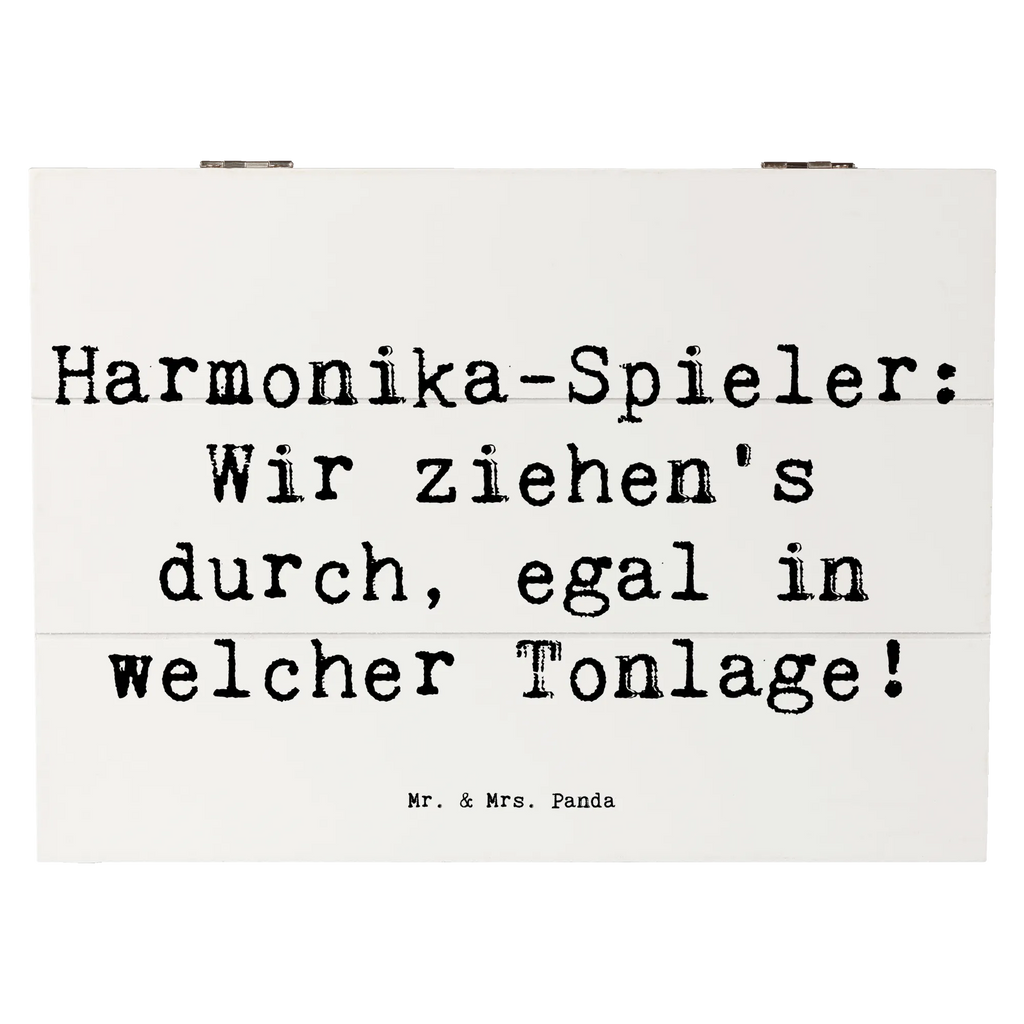 Holzkiste Spruch Harmonika Spieler Erinnerungskiste, Holzkiste, Geschenkbox, Schatulle, Dekokiste, Geschenkdose, Kiste, XXL, Schatzkiste, Aufbewahrungsbox, Erinnerungsbox, Truhe, Instrumente, Geschenke Musiker, Musikliebhaber