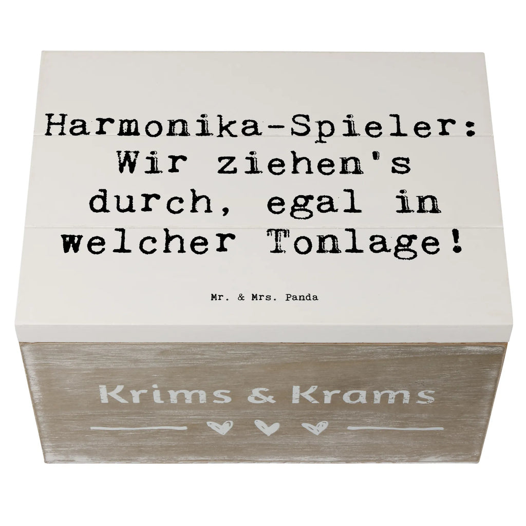 Holzkiste Spruch Harmonika Spieler Erinnerungskiste, Holzkiste, Geschenkbox, Schatulle, Dekokiste, Geschenkdose, Kiste, XXL, Schatzkiste, Aufbewahrungsbox, Erinnerungsbox, Truhe, Instrumente, Geschenke Musiker, Musikliebhaber