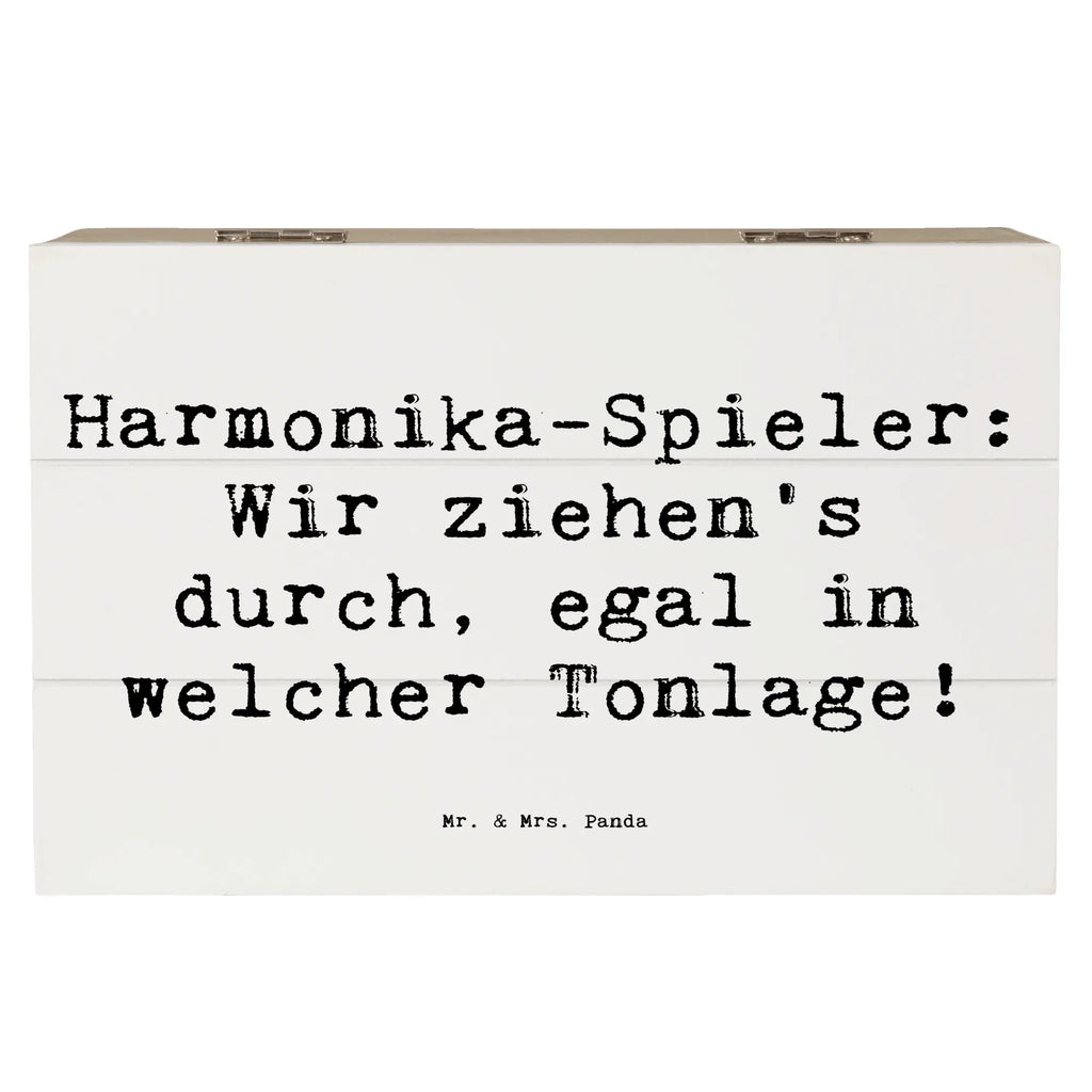 Holzkiste Spruch Harmonika Spieler Erinnerungskiste, Holzkiste, Geschenkbox, Schatulle, Dekokiste, Geschenkdose, Kiste, XXL, Schatzkiste, Aufbewahrungsbox, Erinnerungsbox, Truhe, Instrumente, Geschenke Musiker, Musikliebhaber
