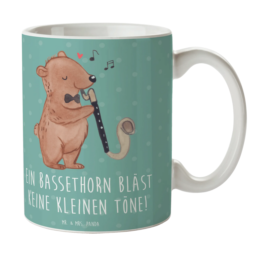 Mug Ein Bassethorn bläst keine kleinen Töne! Porzellantasse, Teetasse, Tasse mit Motiven, Tasse mit Zitaten, Geschenktasse, Bürotasse, Keramiktasse, Kaffeetasse, Tasse, Instrumente, Geschenke Musiker, Musikliebhaber