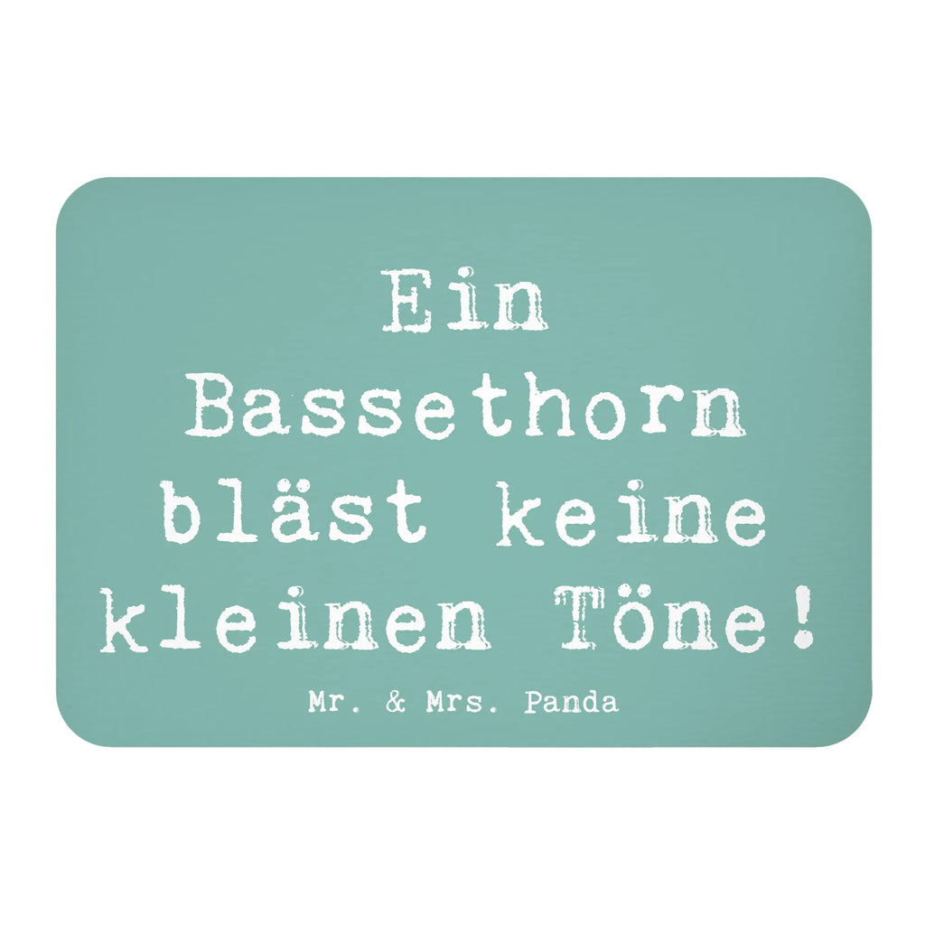 Magnet Spruch Ein Bassethorn bläst keine kleinen Töne! Motivmagnete, Notiz Magnet, Pinnwandmagnet, Kühlschrankmagnet, Whiteboard Magnet, Dekomagnet, Kühlschrank Dekoration, Souvenir Magnet, Instrumente, Geschenke Musiker, Musikliebhaber