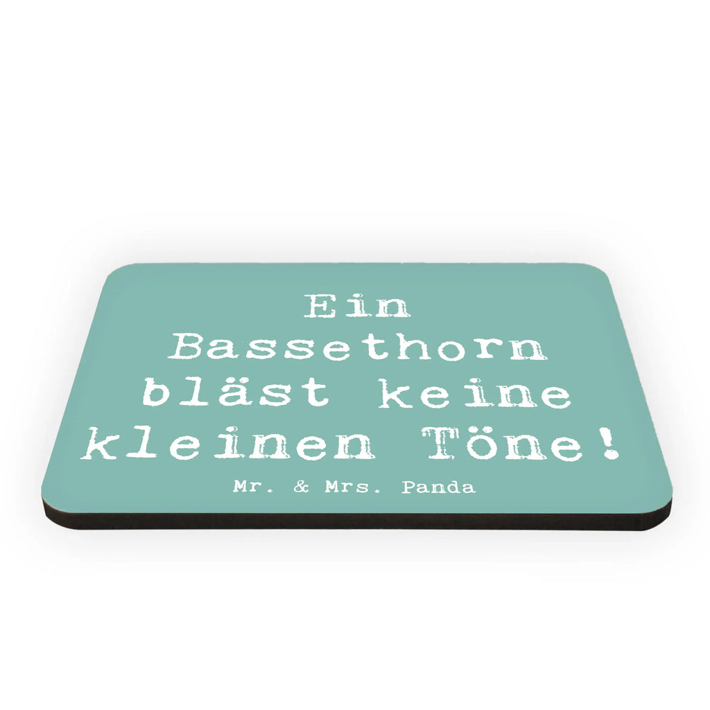 Magnet Spruch Ein Bassethorn bläst keine kleinen Töne! Motivmagnete, Notiz Magnet, Pinnwandmagnet, Kühlschrankmagnet, Whiteboard Magnet, Dekomagnet, Kühlschrank Dekoration, Souvenir Magnet, Instrumente, Geschenke Musiker, Musikliebhaber
