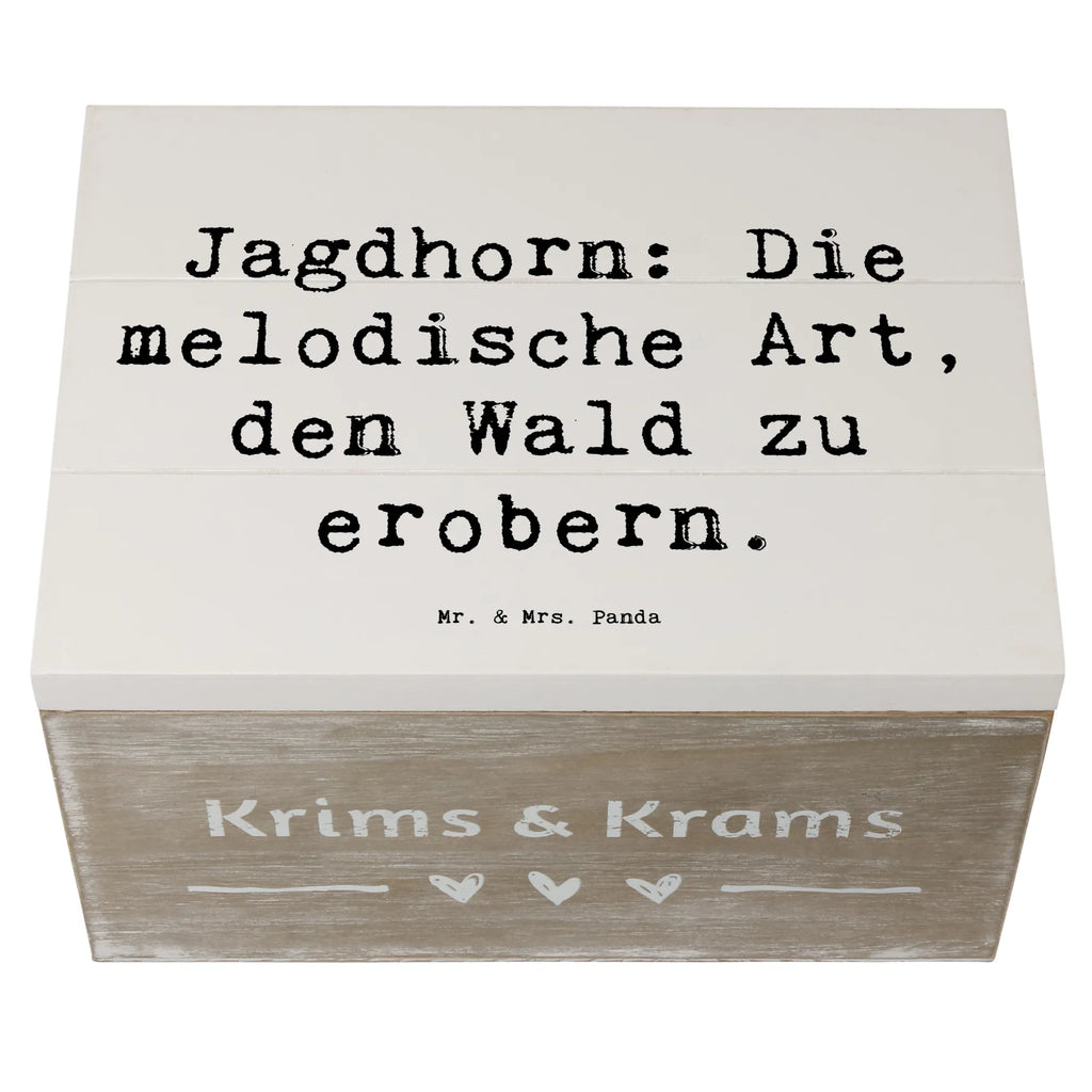 Holzkiste Spruch Jagdhorn Magie Erinnerungsbox, Dekokiste, Geschenkdose, XXL, Aufbewahrungsbox, Geschenkbox, Erinnerungskiste, Kiste, Schatulle, Holzkiste, Truhe, Schatzkiste, Instrumente, Geschenke Musiker, Musikliebhaber