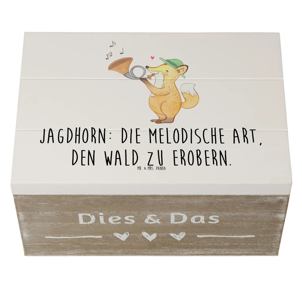 Wooden chest Jagdhorn: Die melodische Art, den Wald zu erobern. Schatzkiste, Geschenkbox, Kiste, Geschenkdose, Dekokiste, Aufbewahrungsbox, Erinnerungskiste, Erinnerungsbox, XXL, Holzkiste, Truhe, Schatulle, Instrumente, Geschenke Musiker, Musikliebhaber