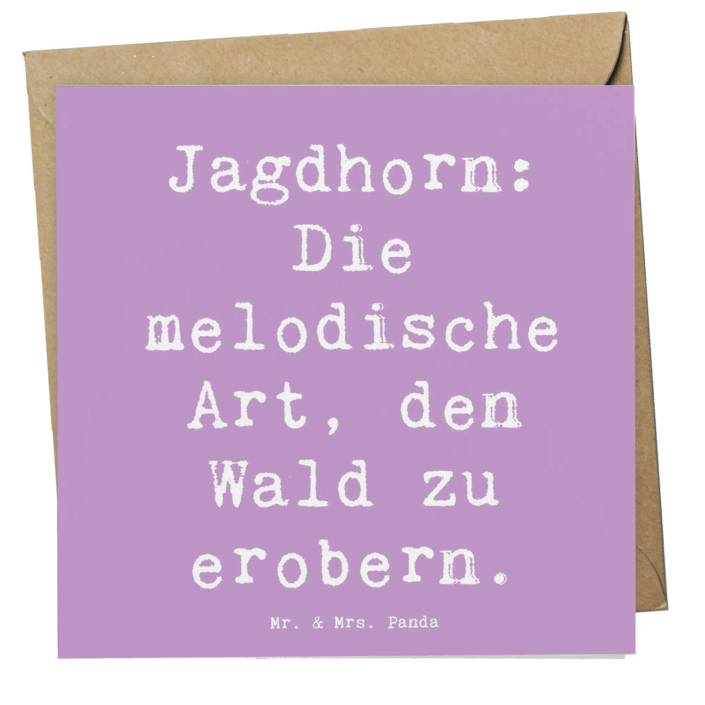 Deluxe Karte Spruch Jagdhorn Magie Klappkarte, Hochwertige Grußkarte, Hochzeitskarte, Hochwertige Klappkarte, Grußkarte, Karte, Glückwunschkarte, Geburtstagskarte, Einladungskarte, Instrumente, Geschenke Musiker, Musikliebhaber
