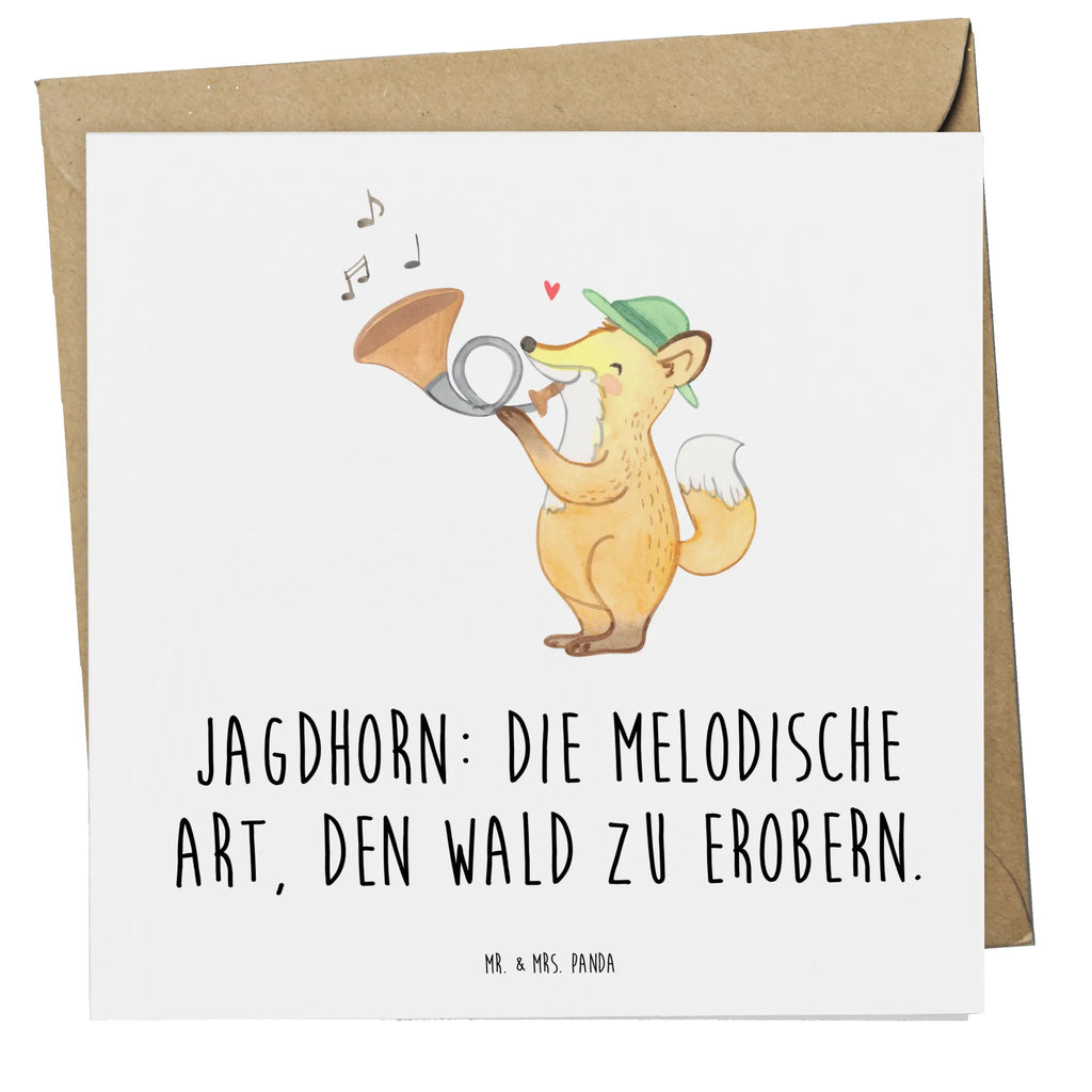 Deluxe Card Jagdhorn: Die melodische Art, den Wald zu erobern. Einladungskarte, Klappkarte, Geburtstagskarte, Hochwertige Klappkarte, Glückwunschkarte, Hochzeitskarte, Karte, Grußkarte, Hochwertige Grußkarte, Instrumente, Geschenke Musiker, Musikliebhaber
