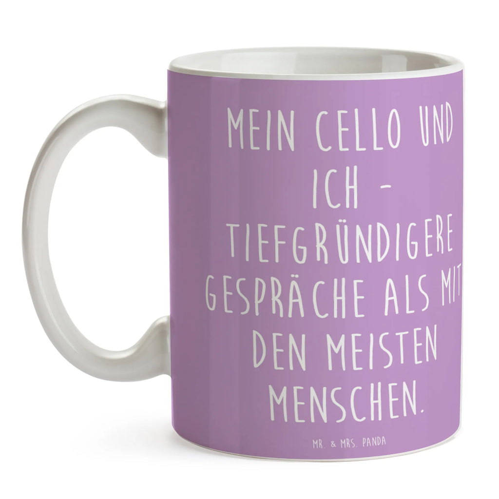 Tasse Violoncello Gespräche Tasse, Tasse mit Zitaten, Keramiktasse, Porzellantasse, Teetasse, Bürotasse, Geschenktasse, Tasse mit Motiven, Kaffeetasse, Instrumente, Geschenke Musiker, Musikliebhaber