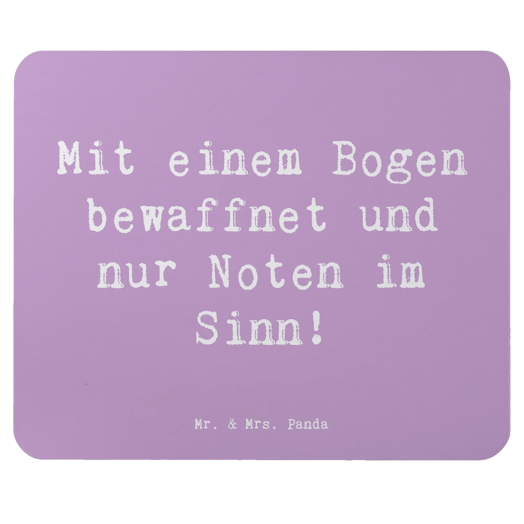 Mouse mat Saying Mit einem Bogen bewaffnet und nur Noten im Sinn! PC Zubehör, Einzigartiges Mauspad, Mousepad, Designer Mauspad, Mauspad, Mausunterlage, Computer zubehör, Arbeitszimmer, Büroausstattung, Mauspad Büro, Instrumente, Geschenke Musiker, Musikliebhaber