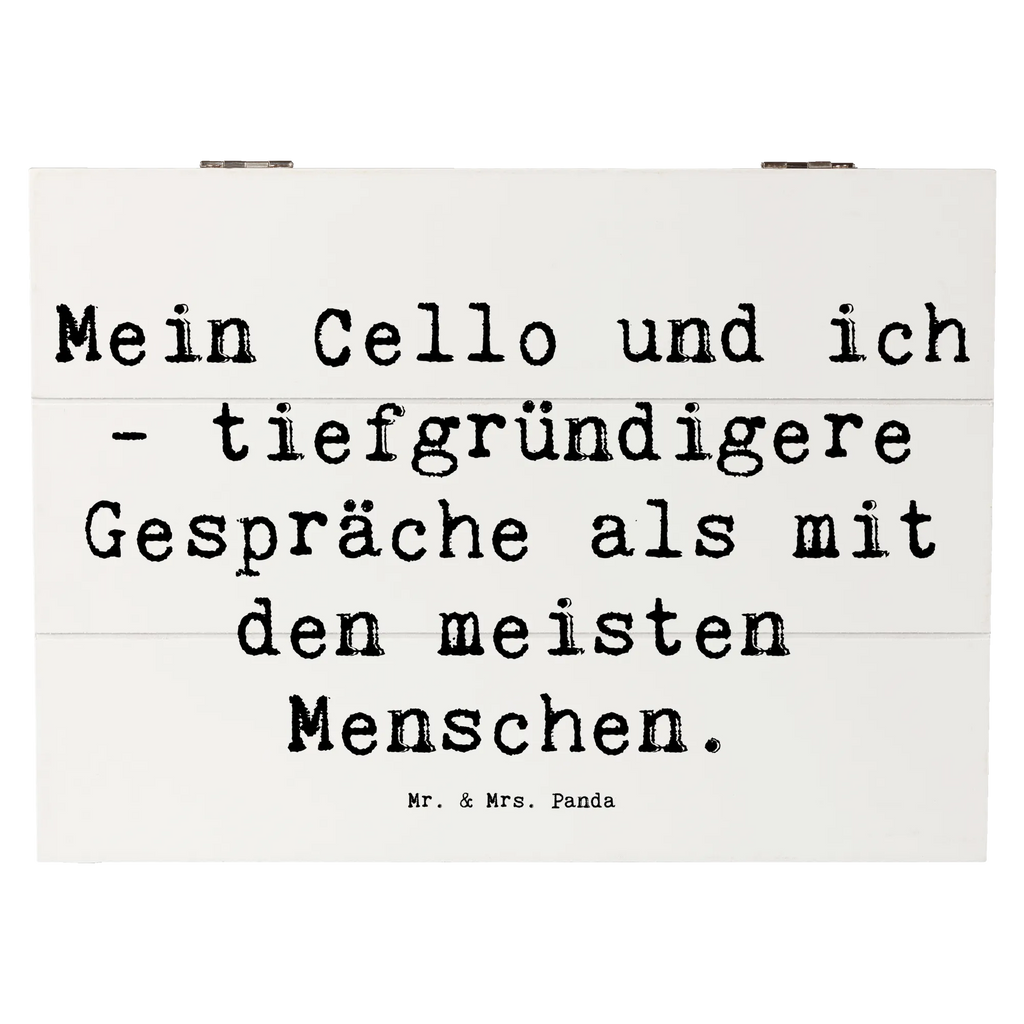 Holzkiste Spruch Violoncello Gespräche Kiste, Schatulle, Truhe, Dekokiste, Holzkiste, Erinnerungsbox, Schatzkiste, Aufbewahrungsbox, Geschenkbox, Geschenkdose, Erinnerungskiste, XXL, Instrumente, Geschenke Musiker, Musikliebhaber