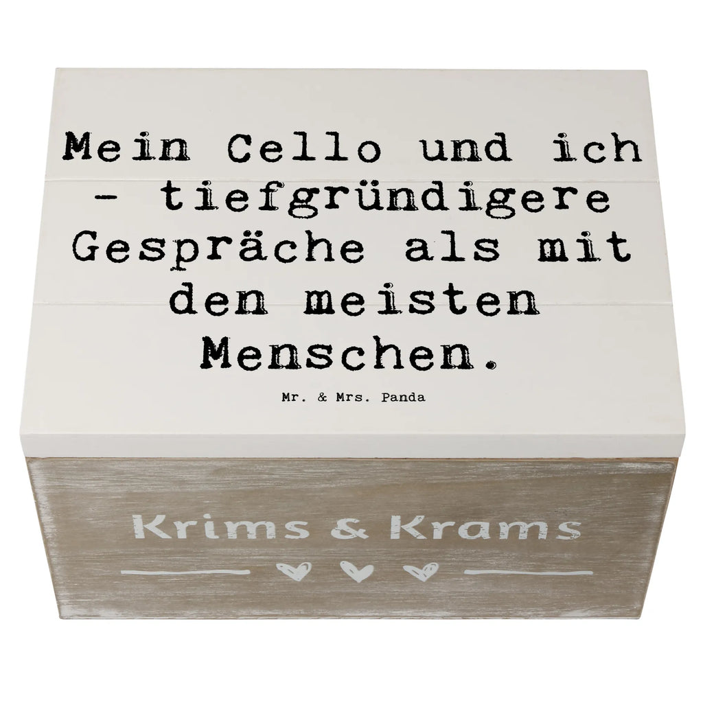 Holzkiste Spruch Violoncello Gespräche Kiste, Schatulle, Truhe, Dekokiste, Holzkiste, Erinnerungsbox, Schatzkiste, Aufbewahrungsbox, Geschenkbox, Geschenkdose, Erinnerungskiste, XXL, Instrumente, Geschenke Musiker, Musikliebhaber