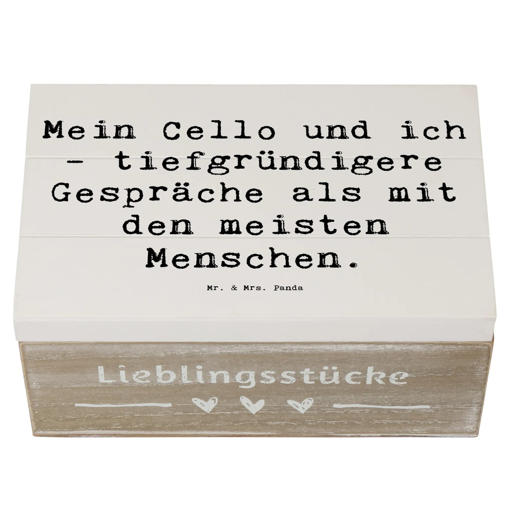 Holzkiste Spruch Violoncello Gespräche Kiste, Schatulle, Truhe, Dekokiste, Holzkiste, Erinnerungsbox, Schatzkiste, Aufbewahrungsbox, Geschenkbox, Geschenkdose, Erinnerungskiste, XXL, Instrumente, Geschenke Musiker, Musikliebhaber