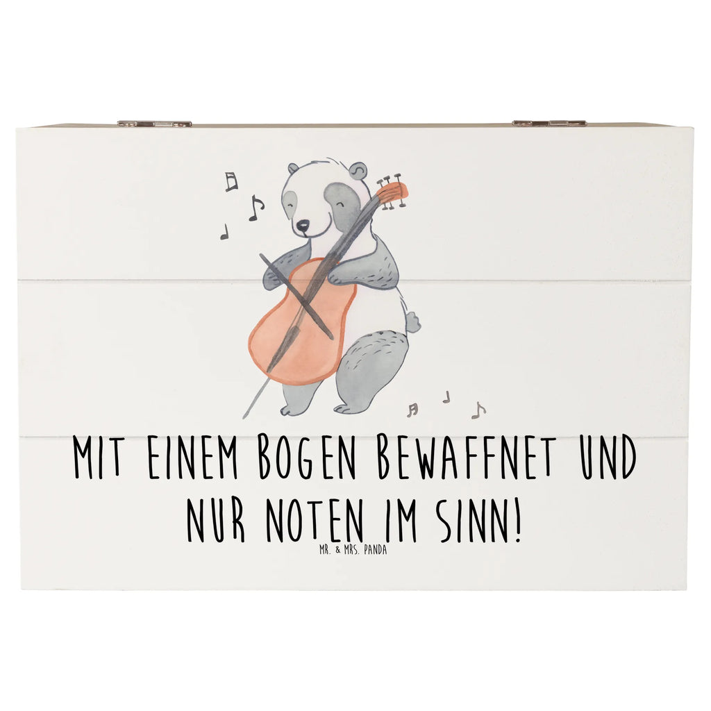 Wooden chest Mit einem Bogen bewaffnet und nur Noten im Sinn! Geschenkdose, Erinnerungsbox, Holzkiste, Aufbewahrungsbox, Kiste, Schatulle, Schatzkiste, Dekokiste, XXL, Erinnerungskiste, Geschenkbox, Truhe, Instrumente, Geschenke Musiker, Musikliebhaber