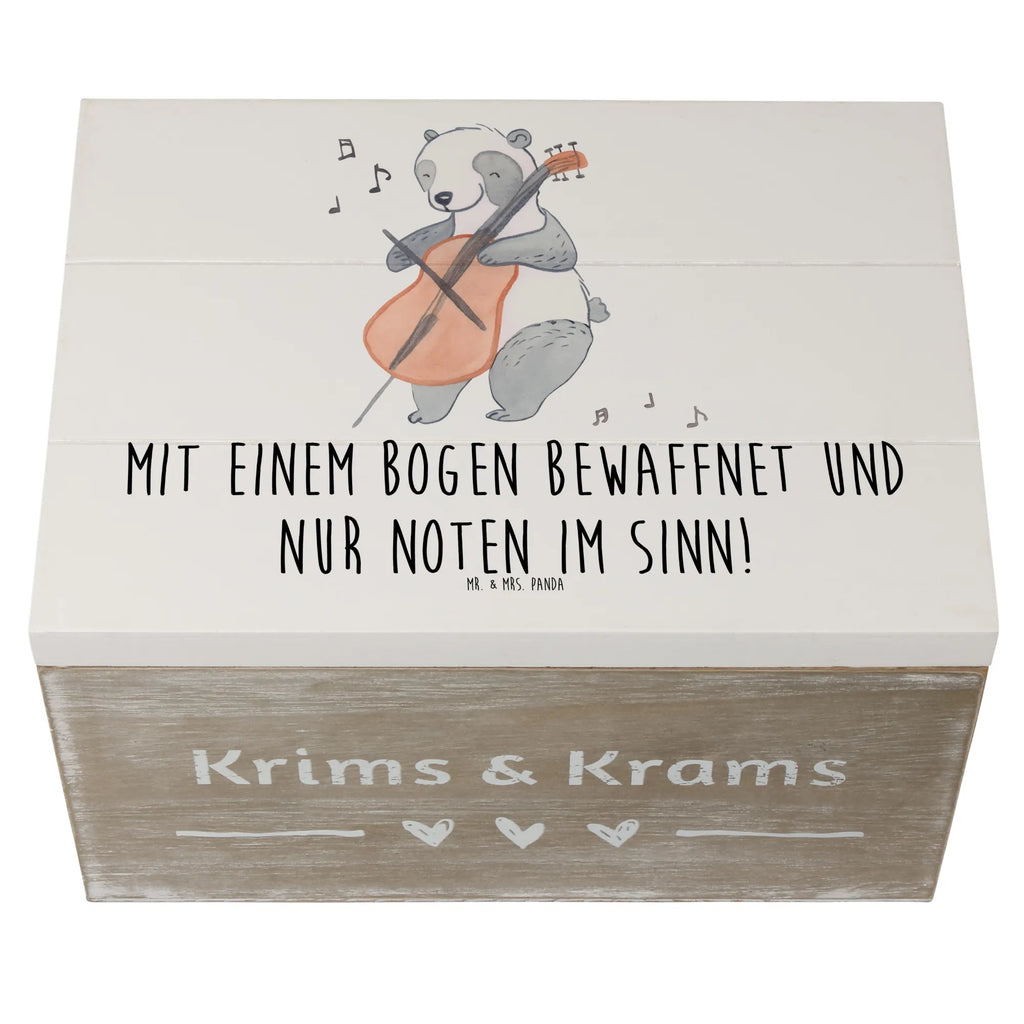Wooden chest Mit einem Bogen bewaffnet und nur Noten im Sinn! Geschenkdose, Erinnerungsbox, Holzkiste, Aufbewahrungsbox, Kiste, Schatulle, Schatzkiste, Dekokiste, XXL, Erinnerungskiste, Geschenkbox, Truhe, Instrumente, Geschenke Musiker, Musikliebhaber