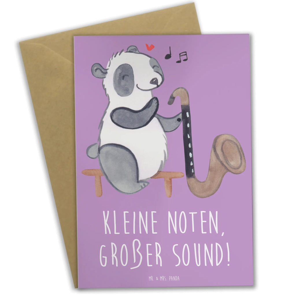 Greetings card Kleine Noten, großer Sound! Geburtstagskarte, Karte, Glückwunschkarte, Grußkarte, Klappkarte, Einladungskarte, Hochzeitskarte, Ansichtskarten, Instrumente, Geschenke Musiker, Musikliebhaber