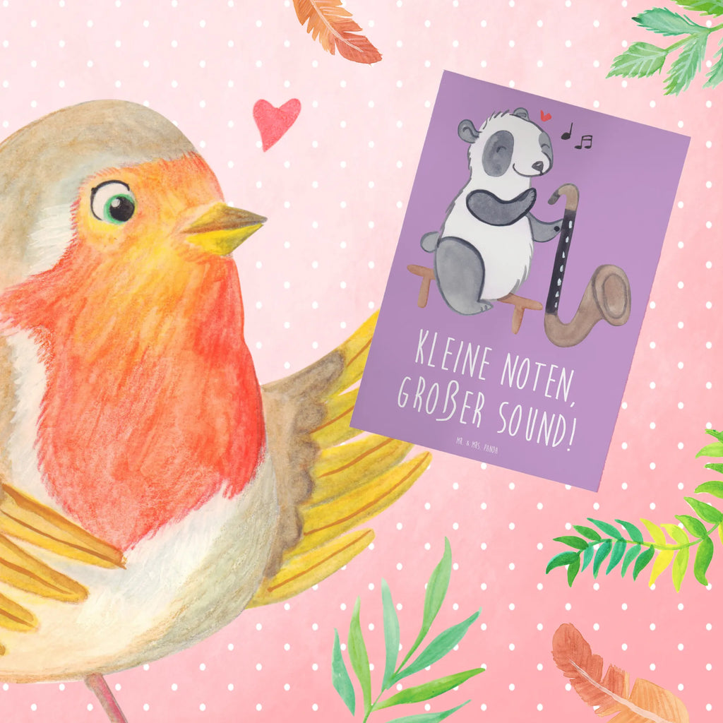 Greetings card Kleine Noten, großer Sound! Geburtstagskarte, Karte, Glückwunschkarte, Grußkarte, Klappkarte, Einladungskarte, Hochzeitskarte, Ansichtskarten, Instrumente, Geschenke Musiker, Musikliebhaber