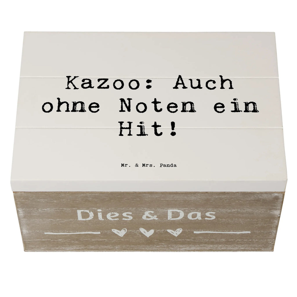 Holzkiste Spruch Kazoo Hit XXL, Geschenkdose, Aufbewahrungsbox, Schatulle, Schatzkiste, Truhe, Dekokiste, Erinnerungskiste, Kiste, Holzkiste, Geschenkbox, Erinnerungsbox, Instrumente, Geschenke Musiker, Musikliebhaber