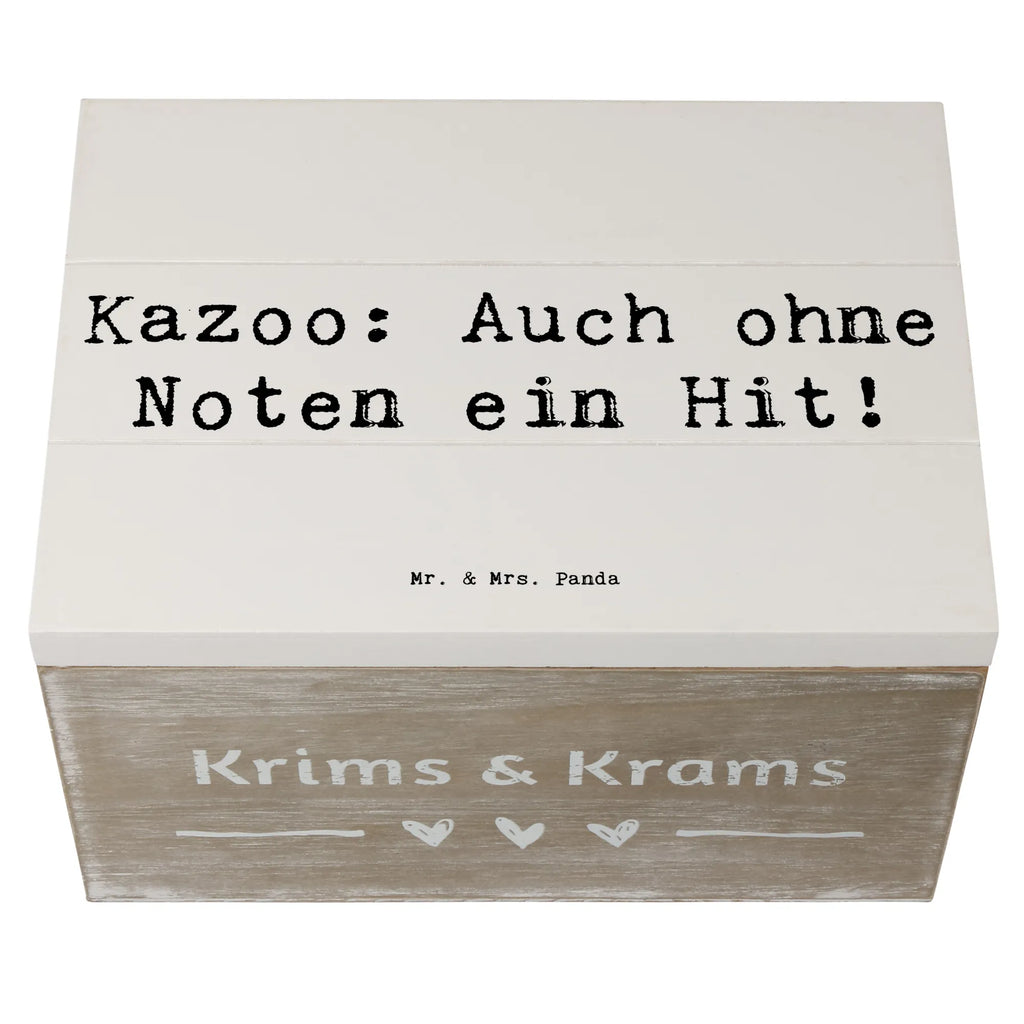 Holzkiste Spruch Kazoo Hit XXL, Geschenkdose, Aufbewahrungsbox, Schatulle, Schatzkiste, Truhe, Dekokiste, Erinnerungskiste, Kiste, Holzkiste, Geschenkbox, Erinnerungsbox, Instrumente, Geschenke Musiker, Musikliebhaber