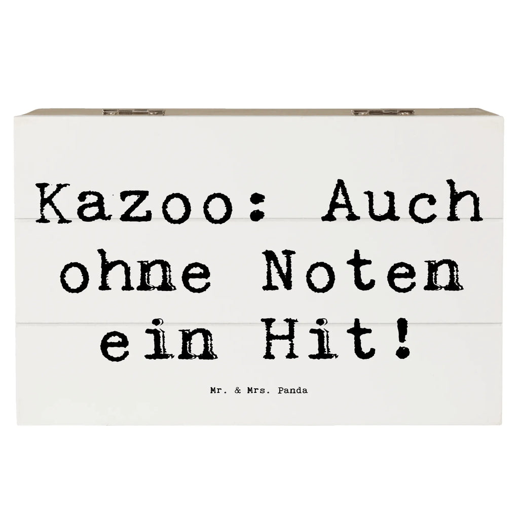 Holzkiste Spruch Kazoo Hit XXL, Geschenkdose, Aufbewahrungsbox, Schatulle, Schatzkiste, Truhe, Dekokiste, Erinnerungskiste, Kiste, Holzkiste, Geschenkbox, Erinnerungsbox, Instrumente, Geschenke Musiker, Musikliebhaber