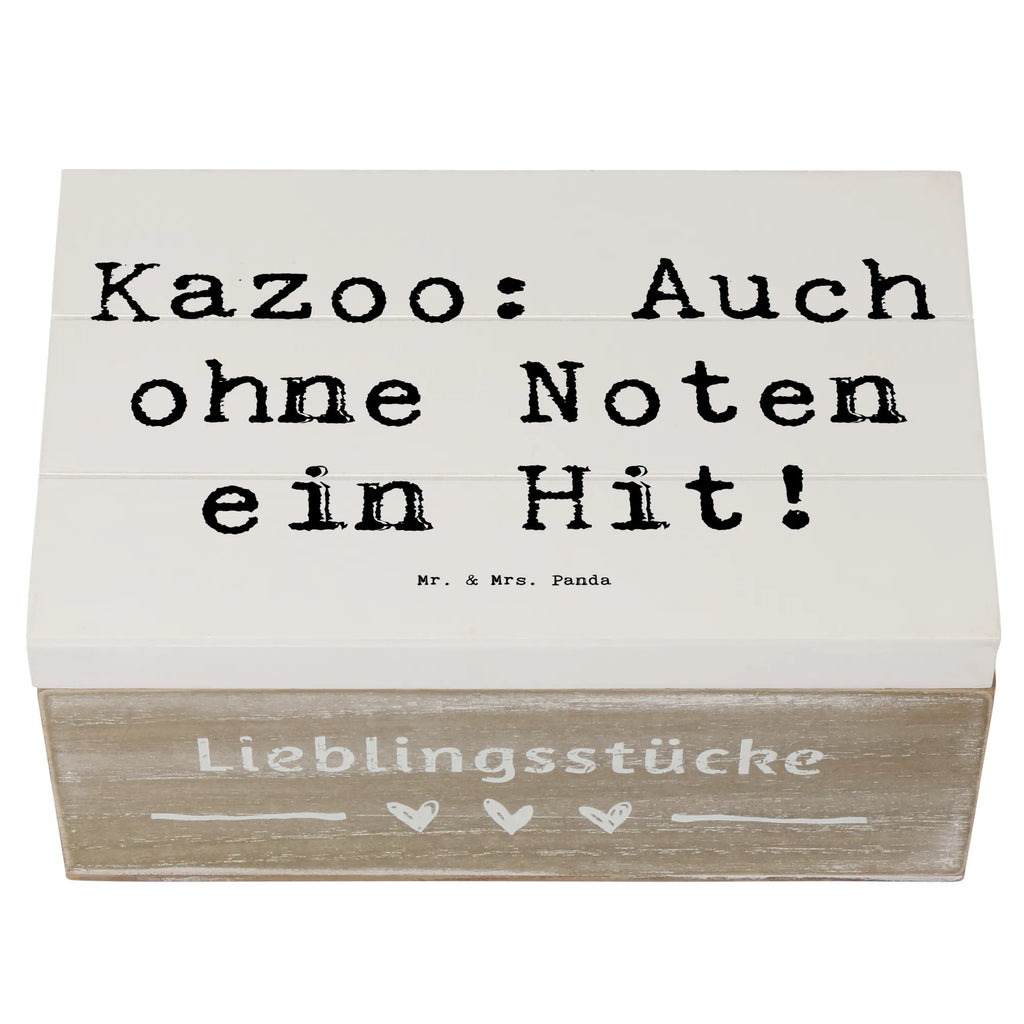 Holzkiste Spruch Kazoo Hit XXL, Geschenkdose, Aufbewahrungsbox, Schatulle, Schatzkiste, Truhe, Dekokiste, Erinnerungskiste, Kiste, Holzkiste, Geschenkbox, Erinnerungsbox, Instrumente, Geschenke Musiker, Musikliebhaber