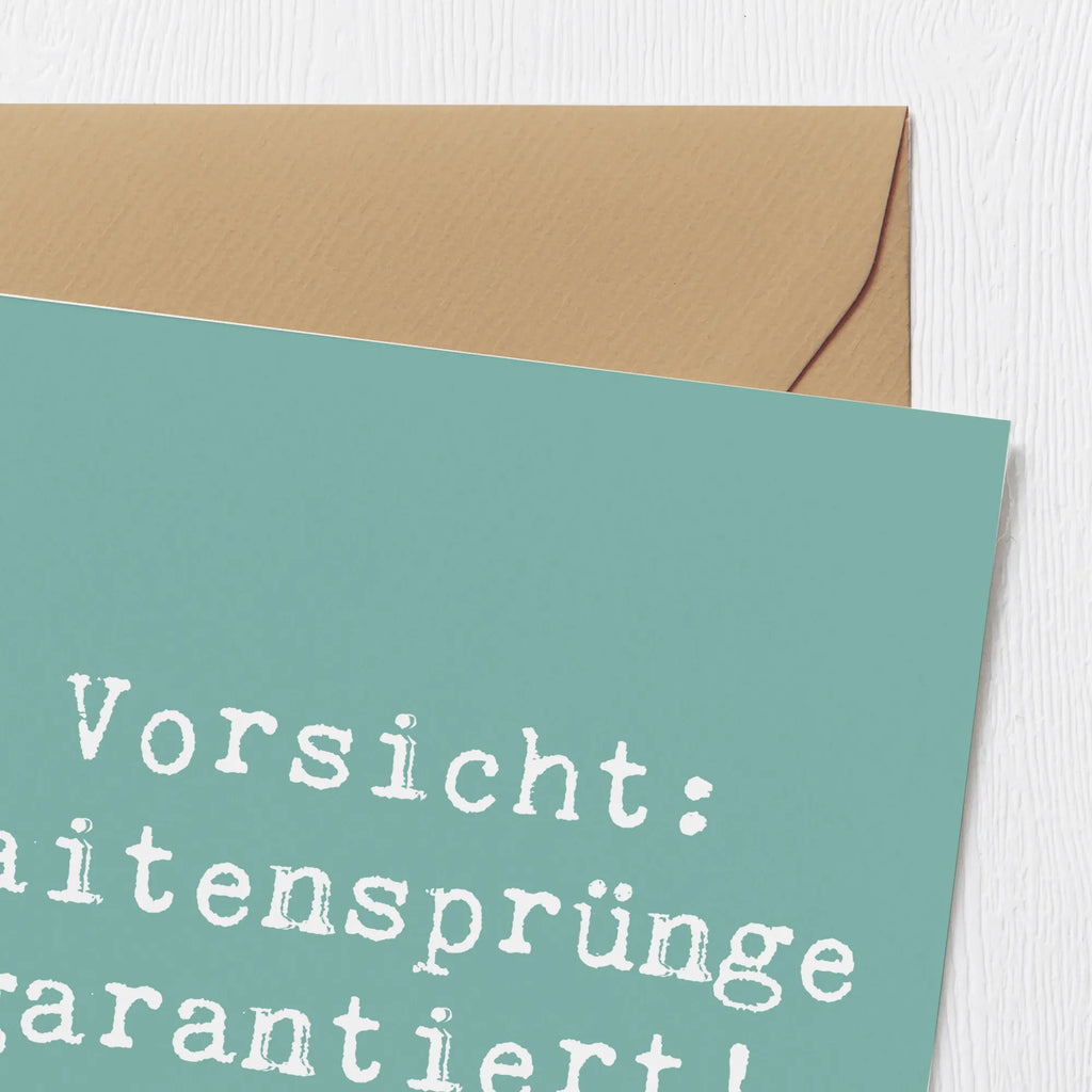 Deluxe Card Saying Vorsicht: Saitensprünge garantiert! Hochzeitskarte, Einladungskarte, Glückwunschkarte, Hochwertige Grußkarte, Geburtstagskarte, Grußkarte, Karte, Klappkarte, Hochwertige Klappkarte, Instrumente, Geschenke Musiker, Musikliebhaber