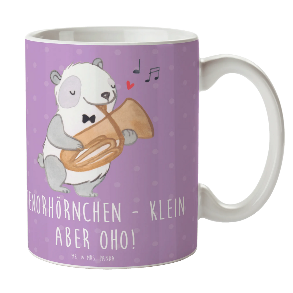 Mug Tenorhörnchen - klein aber oho! Tasse mit Zitaten, Keramiktasse, Teetasse, Bürotasse, Kaffeetasse, Porzellantasse, Geschenktasse, Tasse, Tasse mit Motiven, Instrumente, Geschenke Musiker, Musikliebhaber