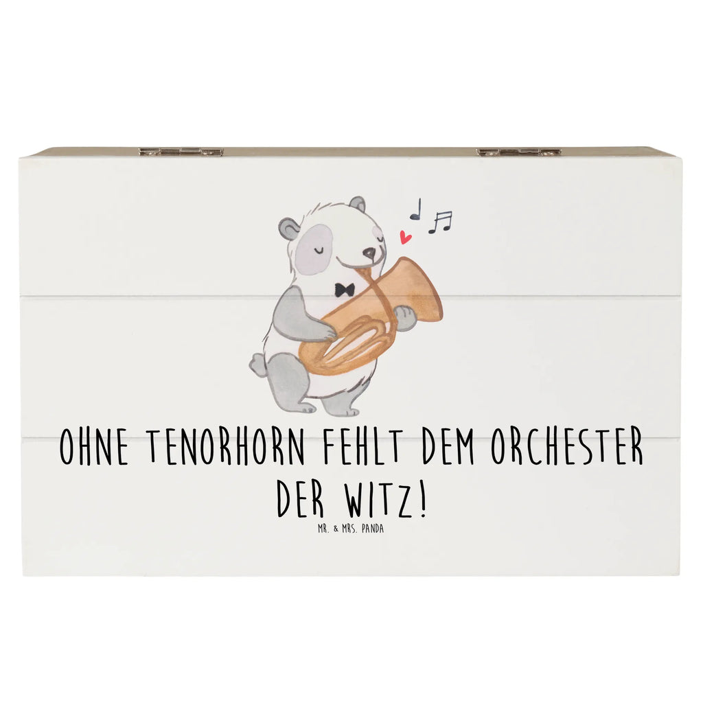 Wooden chest Ohne Tenorhorn fehlt dem Orchester der Witz! Erinnerungsbox, Kiste, Holzkiste, Schatzkiste, XXL, Erinnerungskiste, Schatulle, Geschenkbox, Truhe, Dekokiste, Aufbewahrungsbox, Geschenkdose, Instrumente, Geschenke Musiker, Musikliebhaber