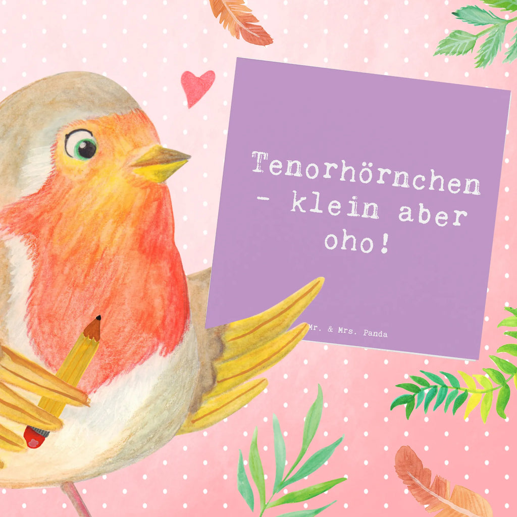 Deluxe Karte Spruch Tenorhörnchen Magie Einladungskarte, Klappkarte, Hochwertige Grußkarte, Hochzeitskarte, Glückwunschkarte, Grußkarte, Karte, Hochwertige Klappkarte, Geburtstagskarte, Instrumente, Geschenke Musiker, Musikliebhaber