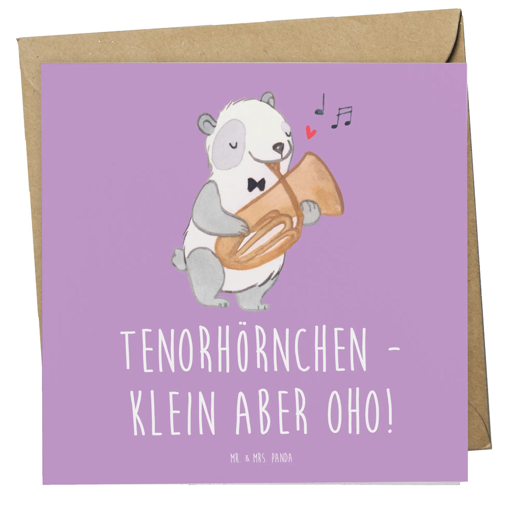 Deluxe Card Tenorhörnchen - klein aber oho! Hochwertige Klappkarte, Geburtstagskarte, Einladungskarte, Hochzeitskarte, Karte, Klappkarte, Grußkarte, Glückwunschkarte, Hochwertige Grußkarte, Instrumente, Geschenke Musiker, Musikliebhaber