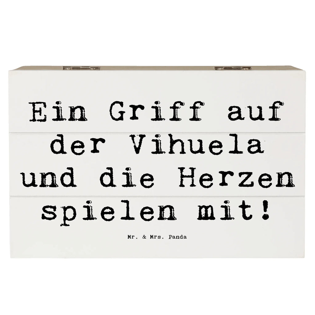 Holzkiste Spruch Vihuela Herzklang Aufbewahrungsbox, Truhe, Erinnerungskiste, Holzkiste, Geschenkbox, Dekokiste, Schatulle, XXL, Kiste, Erinnerungsbox, Geschenkdose, Schatzkiste, Instrumente, Geschenke Musiker, Musikliebhaber