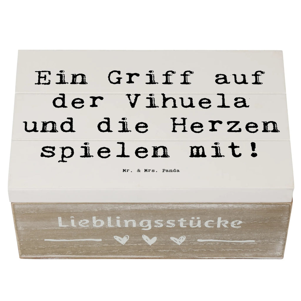 Holzkiste Spruch Vihuela Herzklang Aufbewahrungsbox, Truhe, Erinnerungskiste, Holzkiste, Geschenkbox, Dekokiste, Schatulle, XXL, Kiste, Erinnerungsbox, Geschenkdose, Schatzkiste, Instrumente, Geschenke Musiker, Musikliebhaber