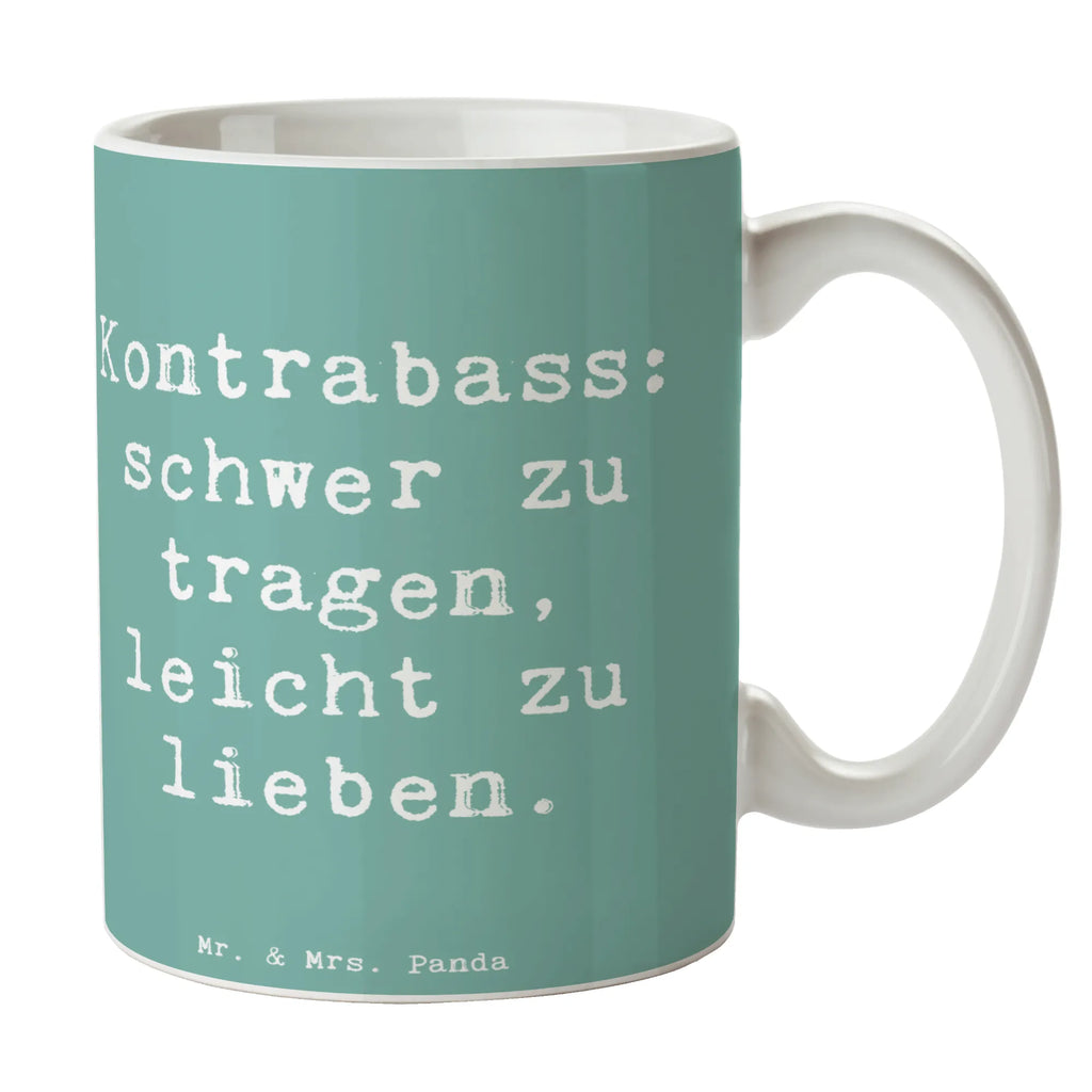 Tasse Spruch Kontrabass Liebe Bürotasse, Geschenktasse, Tasse, Teetasse, Tasse mit Motiven, Porzellantasse, Keramiktasse, Tasse mit Zitaten, Kaffeetasse, Instrumente, Geschenke Musiker, Musikliebhaber