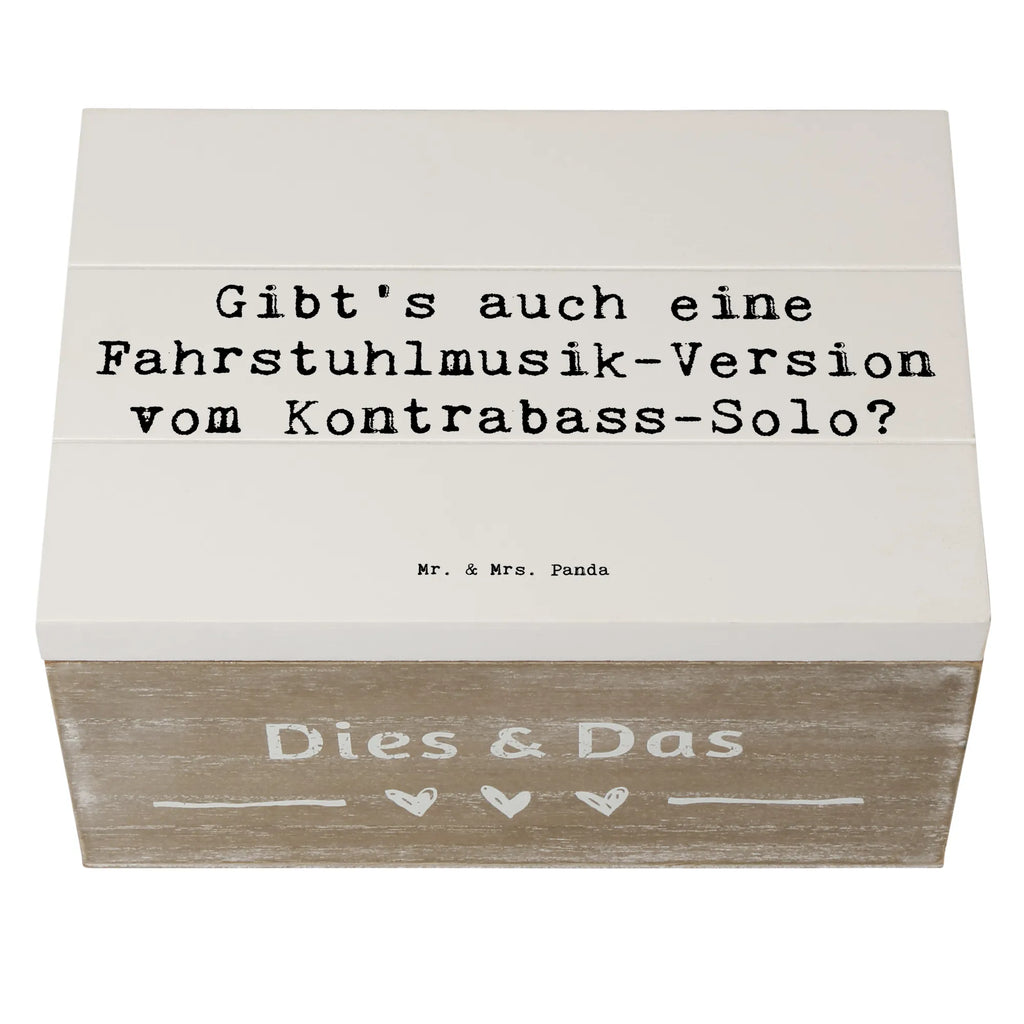Holzkiste Spruch Kontrabass Solo Schatzkiste, Erinnerungskiste, Aufbewahrungsbox, Erinnerungsbox, XXL, Holzkiste, Kiste, Dekokiste, Geschenkbox, Truhe, Schatulle, Geschenkdose, Instrumente, Geschenke Musiker, Musikliebhaber