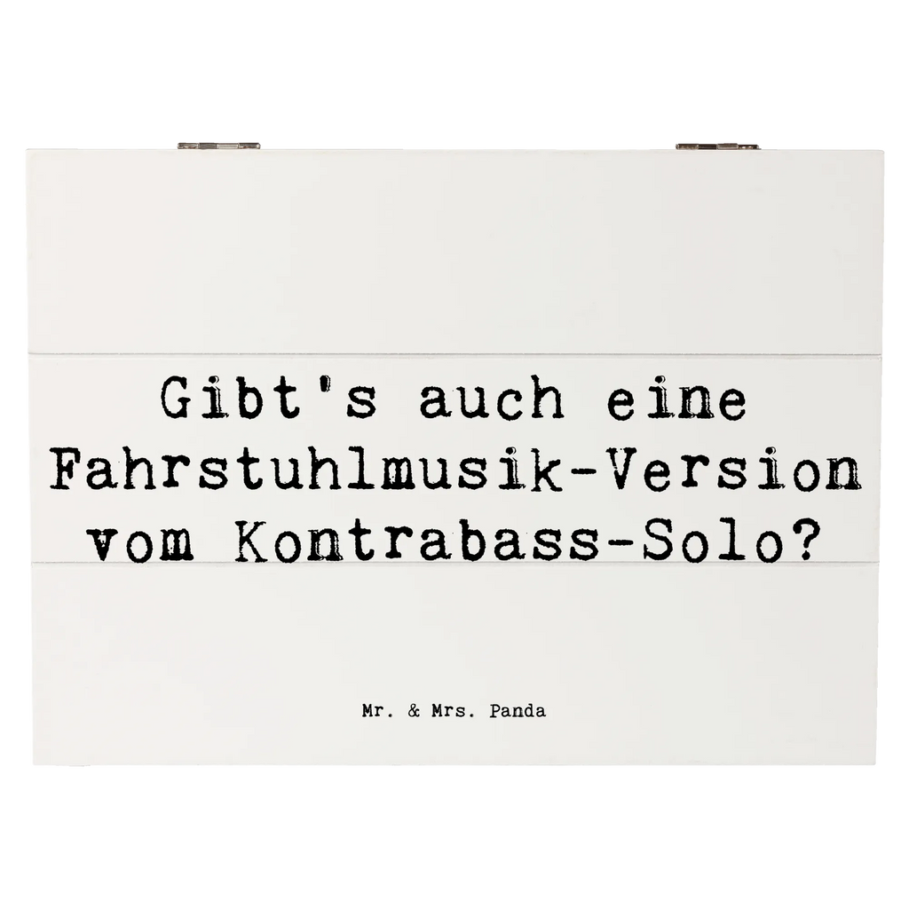 Holzkiste Spruch Kontrabass Solo Schatzkiste, Erinnerungskiste, Aufbewahrungsbox, Erinnerungsbox, XXL, Holzkiste, Kiste, Dekokiste, Geschenkbox, Truhe, Schatulle, Geschenkdose, Instrumente, Geschenke Musiker, Musikliebhaber