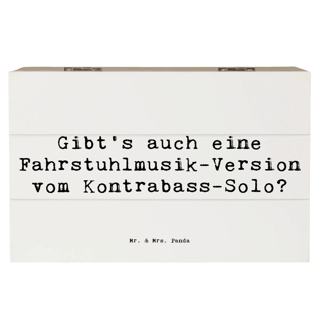 Holzkiste Spruch Kontrabass Solo Schatzkiste, Erinnerungskiste, Aufbewahrungsbox, Erinnerungsbox, XXL, Holzkiste, Kiste, Dekokiste, Geschenkbox, Truhe, Schatulle, Geschenkdose, Instrumente, Geschenke Musiker, Musikliebhaber