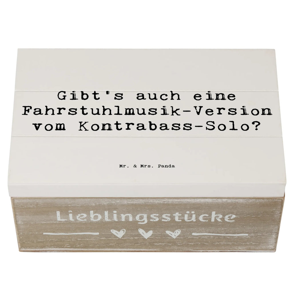 Holzkiste Spruch Kontrabass Solo Schatzkiste, Erinnerungskiste, Aufbewahrungsbox, Erinnerungsbox, XXL, Holzkiste, Kiste, Dekokiste, Geschenkbox, Truhe, Schatulle, Geschenkdose, Instrumente, Geschenke Musiker, Musikliebhaber