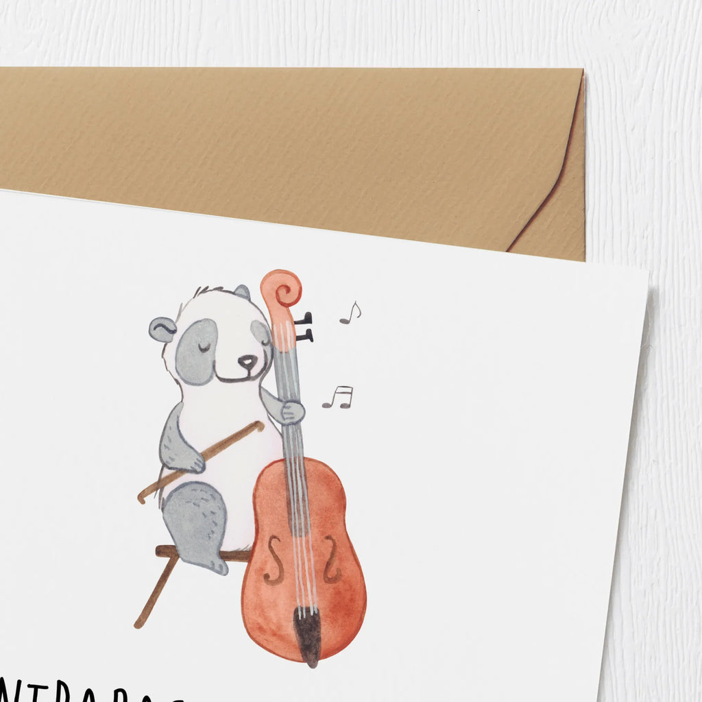 Deluxe Card Kontrabass: schwer zu tragen, leicht zu lieben. Karte, Hochwertige Grußkarte, Glückwunschkarte, Hochwertige Klappkarte, Hochzeitskarte, Klappkarte, Grußkarte, Einladungskarte, Geburtstagskarte, Instrumente, Geschenke Musiker, Musikliebhaber