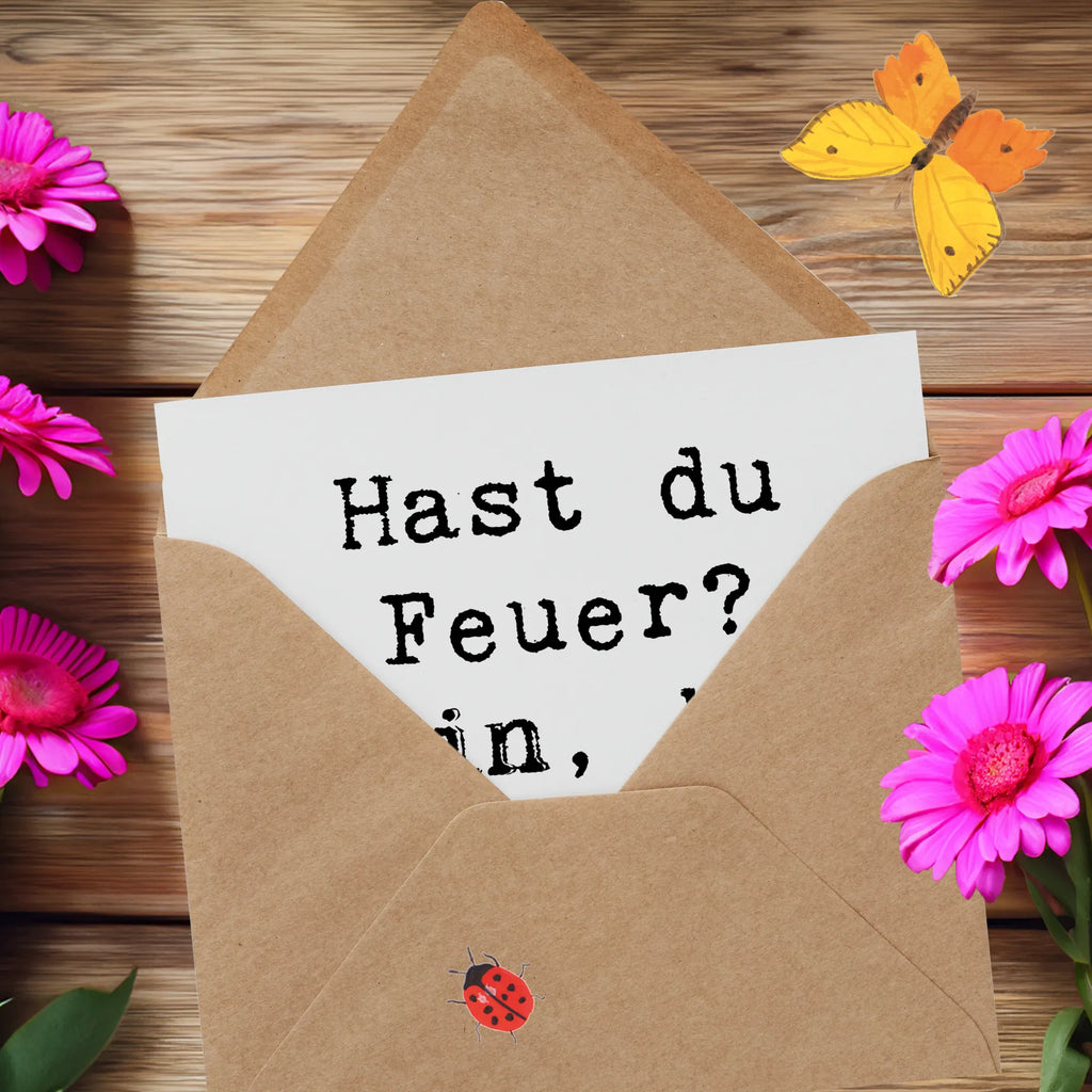 Deluxe Karte Spruch Widder Feuer Glückwunschkarte, Karte, Geburtstagskarte, Hochwertige Klappkarte, Hochzeitskarte, Einladungskarte, Grußkarte, Klappkarte, Hochwertige Grußkarte, Tierkreiszeichen, Sternzeichen, Horoskop, Astrologie, Aszendent