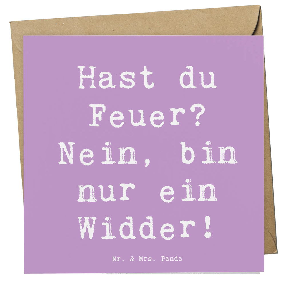 Deluxe Karte Spruch Widder Feuer Glückwunschkarte, Karte, Geburtstagskarte, Hochwertige Klappkarte, Hochzeitskarte, Einladungskarte, Grußkarte, Klappkarte, Hochwertige Grußkarte, Tierkreiszeichen, Sternzeichen, Horoskop, Astrologie, Aszendent