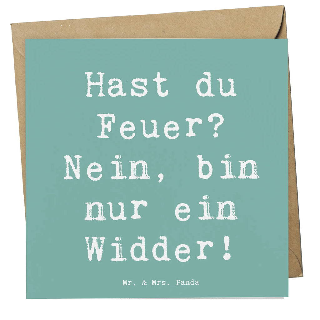 Deluxe Karte Spruch Widder Feuer Glückwunschkarte, Karte, Geburtstagskarte, Hochwertige Klappkarte, Hochzeitskarte, Einladungskarte, Grußkarte, Klappkarte, Hochwertige Grußkarte, Tierkreiszeichen, Sternzeichen, Horoskop, Astrologie, Aszendent