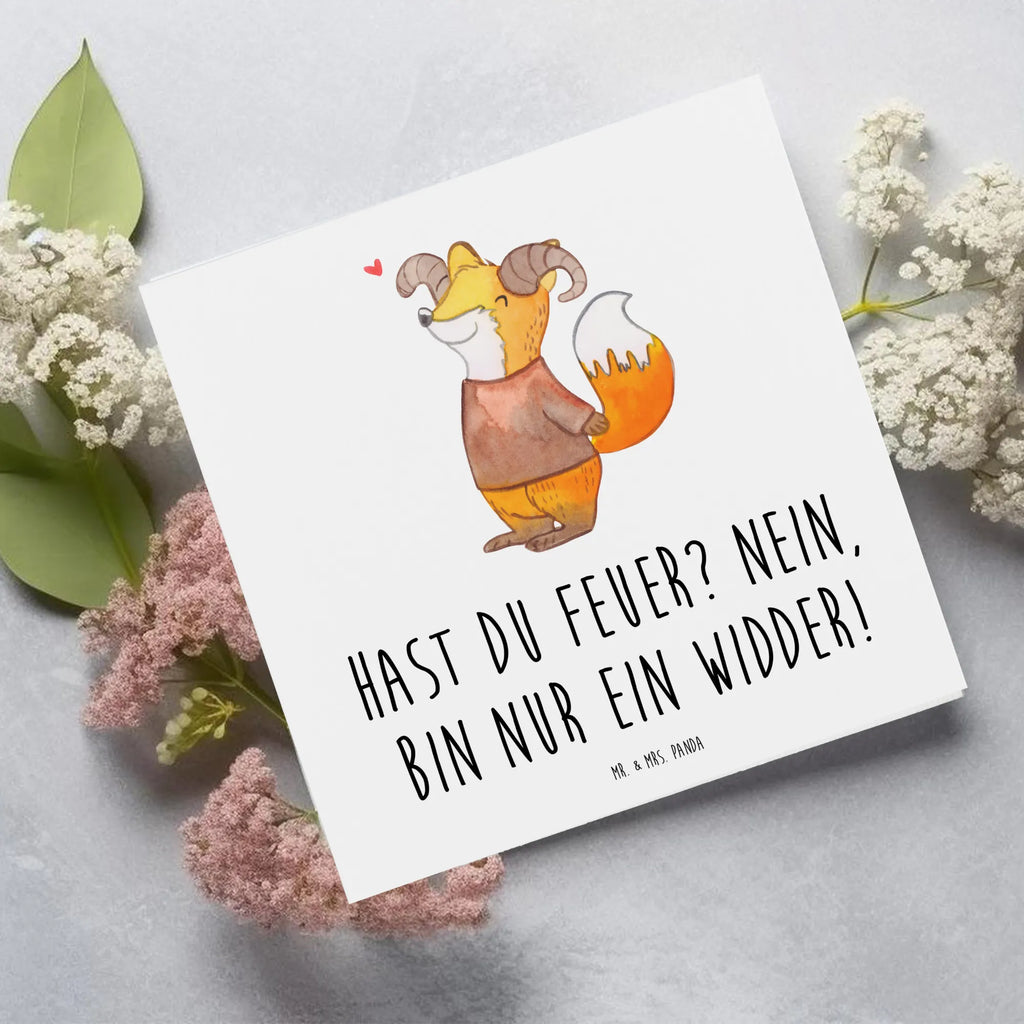 Deluxe Karte Widder Feuer Geburtstagskarte, Einladungskarte, Glückwunschkarte, Hochzeitskarte, Hochwertige Grußkarte, Grußkarte, Karte, Klappkarte, Hochwertige Klappkarte, Tierkreiszeichen, Sternzeichen, Horoskop, Astrologie, Aszendent