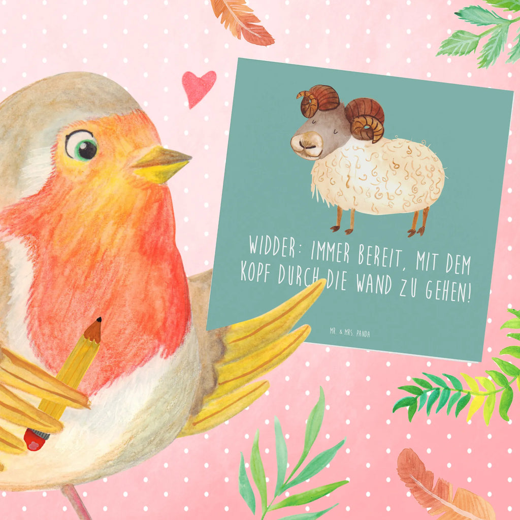 Deluxe Karte Widder Power Hochwertige Grußkarte, Karte, Klappkarte, Einladungskarte, Hochwertige Klappkarte, Grußkarte, Hochzeitskarte, Geburtstagskarte, Glückwunschkarte, Tierkreiszeichen, Sternzeichen, Horoskop, Astrologie, Aszendent