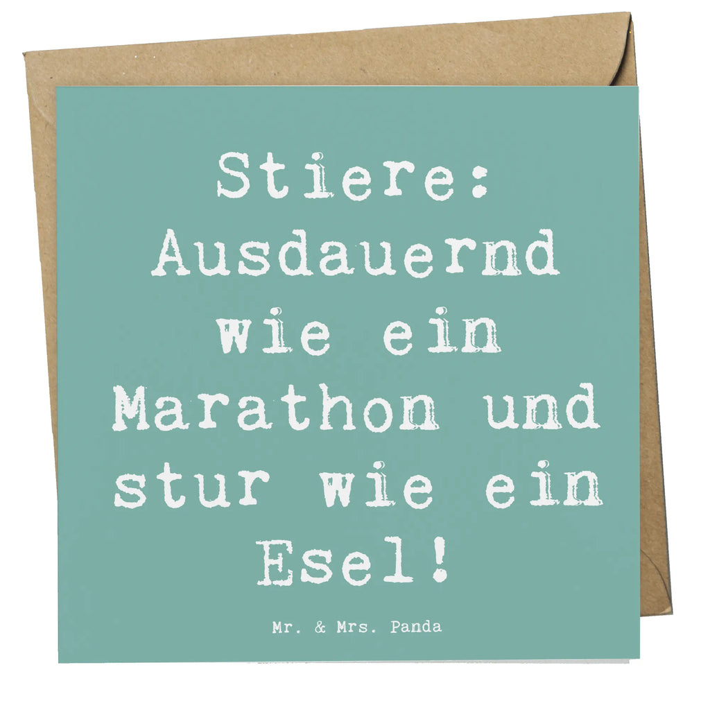 Deluxe Karte Spruch Starker Stier Karte, Hochwertige Klappkarte, Hochzeitskarte, Grußkarte, Hochwertige Grußkarte, Glückwunschkarte, Einladungskarte, Klappkarte, Geburtstagskarte, Tierkreiszeichen, Sternzeichen, Horoskop, Astrologie, Aszendent