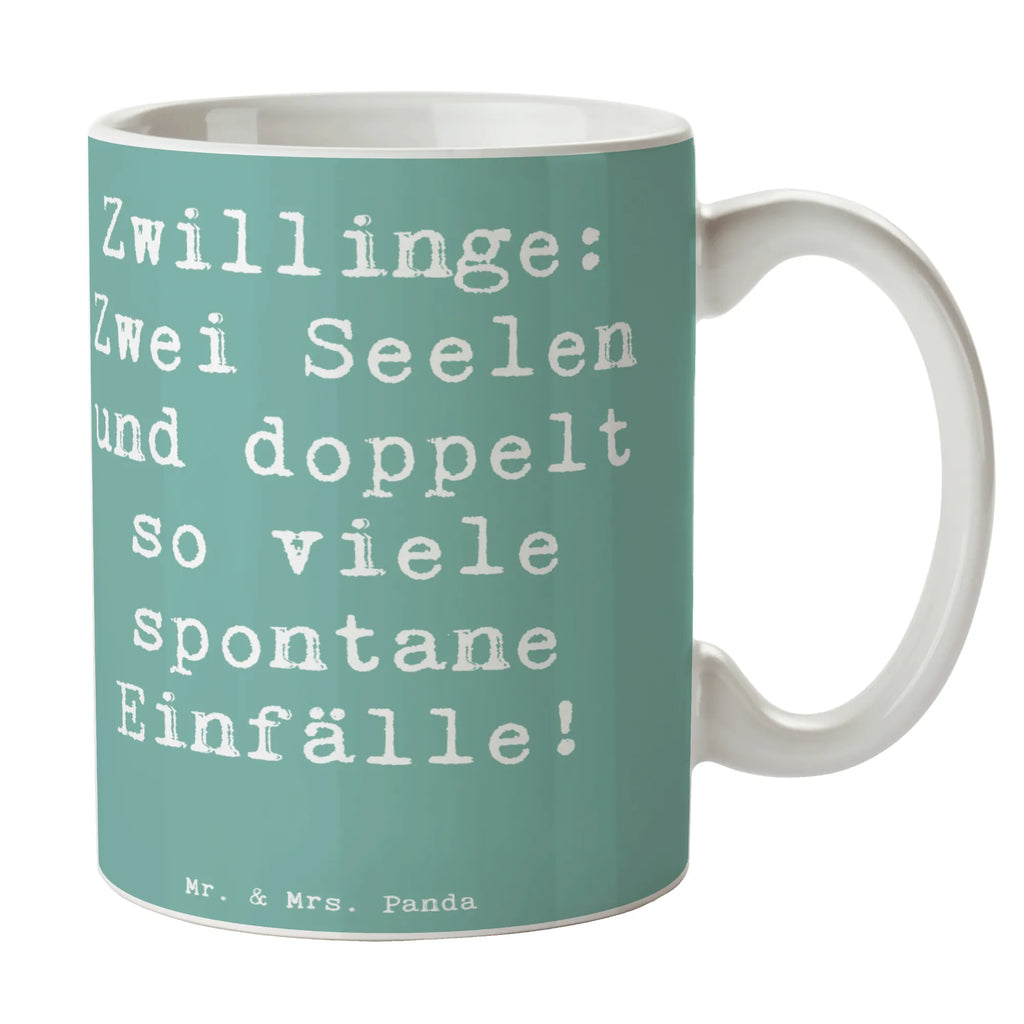 Tasse Spruch Zwillinge Abenteuer Tasse, Porzellantasse, Geschenktasse, Kaffeetasse, Teetasse, Tasse mit Motiven, Bürotasse, Tasse mit Zitaten, Keramiktasse, Tierkreiszeichen, Sternzeichen, Horoskop, Astrologie, Aszendent