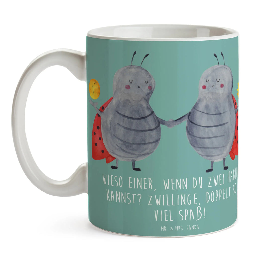 Mug Wieso einer, wenn du zwei haben kannst? Zwillinge, doppelt so viel Spaß! Geschenktasse, Keramiktasse, Tasse, Porzellantasse, Tasse mit Motiven, Kaffeetasse, Tasse mit Zitaten, Teetasse, Bürotasse, Tierkreiszeichen, Sternzeichen, Horoskop, Astrologie, Aszendent