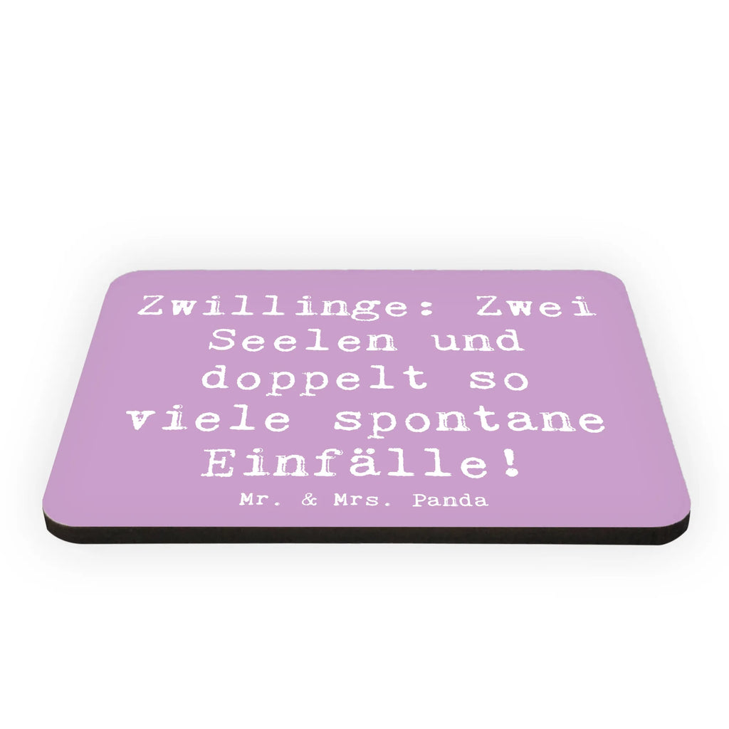 Magnet Saying Zwillinge: Zwei Seelen und doppelt so viele spontane Einfälle! Motivmagnete, Souvenir Magnet, Pinnwandmagnet, Kühlschrank Dekoration, Notiz Magnet, Dekomagnet, Whiteboard Magnet, Kühlschrankmagnet, Tierkreiszeichen, Sternzeichen, Horoskop, Astrologie, Aszendent