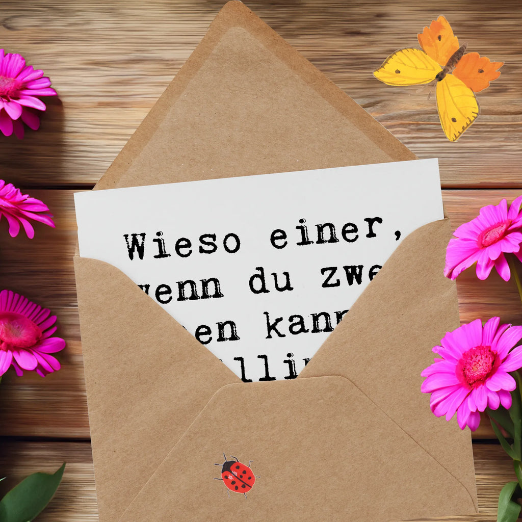 Deluxe Karte Spruch Zwillinge Spaß Karte, Grußkarte, Einladungskarte, Hochzeitskarte, Klappkarte, Hochwertige Klappkarte, Hochwertige Grußkarte, Glückwunschkarte, Geburtstagskarte, Tierkreiszeichen, Sternzeichen, Horoskop, Astrologie, Aszendent