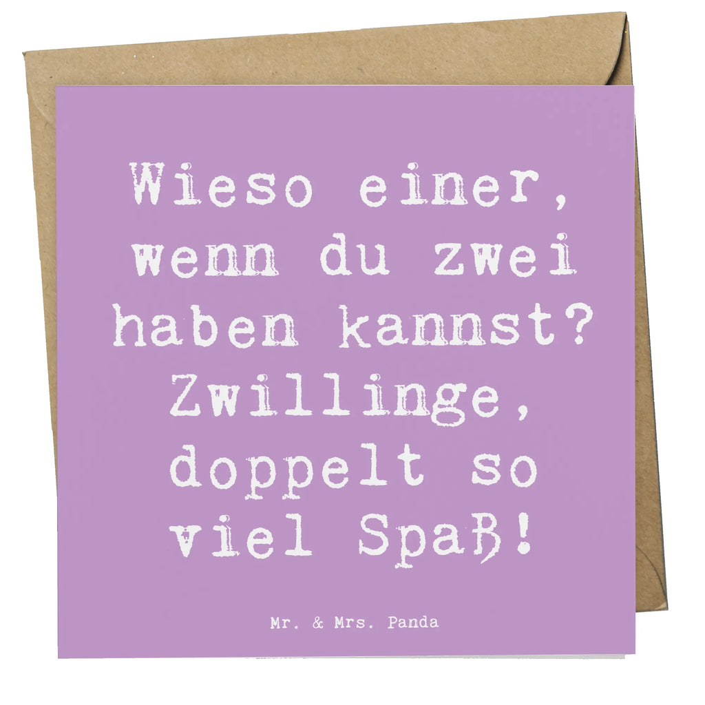 Deluxe Karte Spruch Zwillinge Spaß Karte, Grußkarte, Einladungskarte, Hochzeitskarte, Klappkarte, Hochwertige Klappkarte, Hochwertige Grußkarte, Glückwunschkarte, Geburtstagskarte, Tierkreiszeichen, Sternzeichen, Horoskop, Astrologie, Aszendent